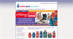 Desktop Screenshot of calorgassussex.co.uk